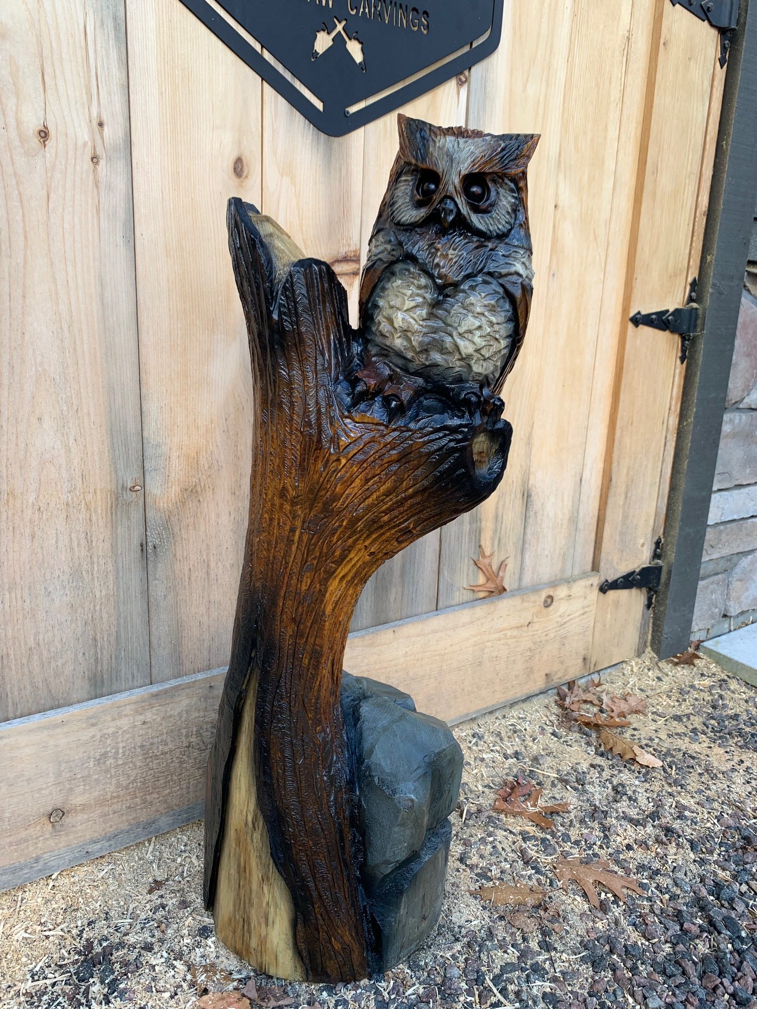 Featured image for “Owl on stump”